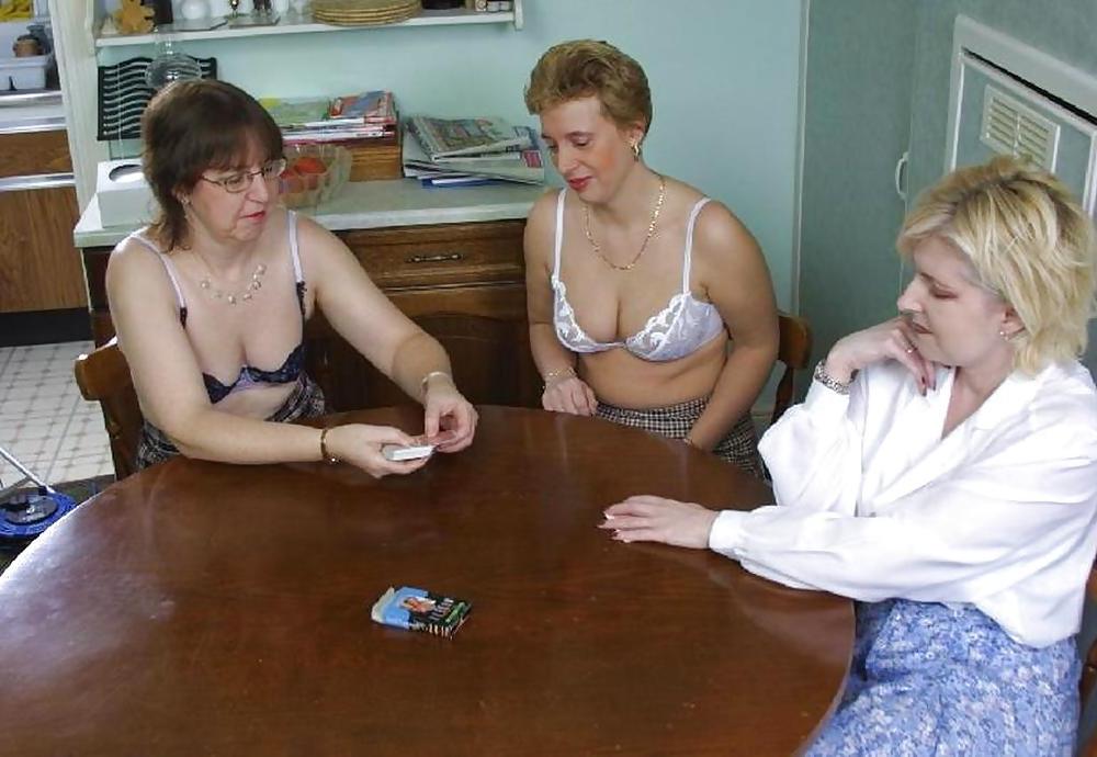 25P Village ladies - Let's play strip poker.