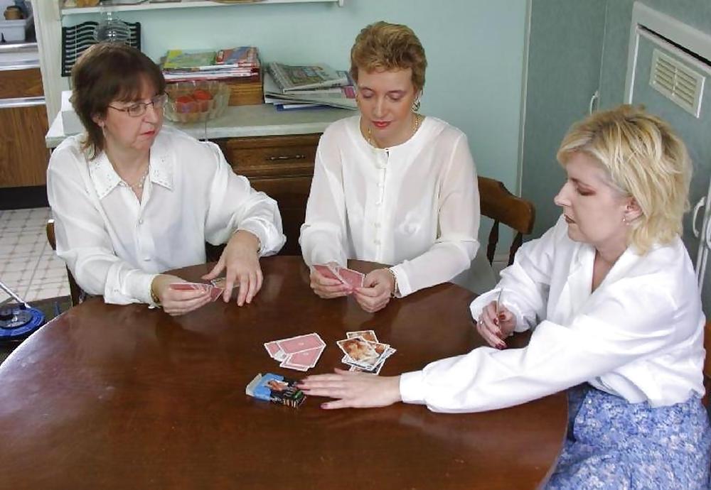 25P Village ladies - Let's play strip poker.