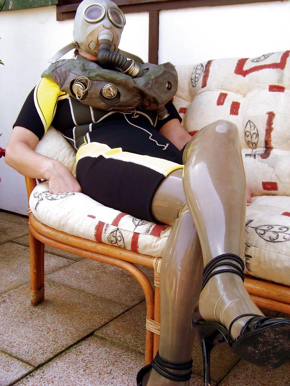 7P My wife and their gas masks play