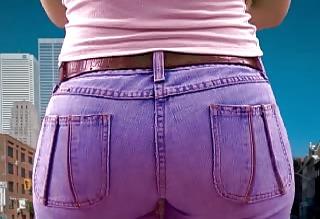 10P White Girl tight jeans ass