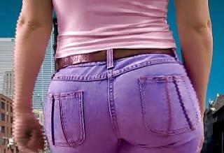 10P White Girl tight jeans ass