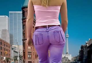 10P White Girl tight jeans ass