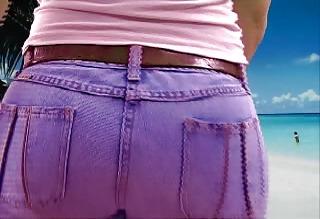 10P White Girl tight jeans ass