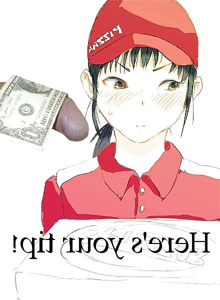 8P Anime Girls playing with a Real Cock (with captions) - No 60