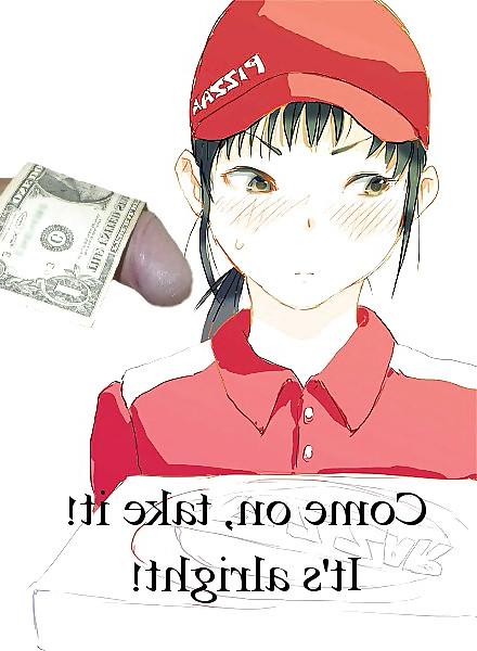 8P Anime Girls playing with a Real Cock (with captions) - No 60