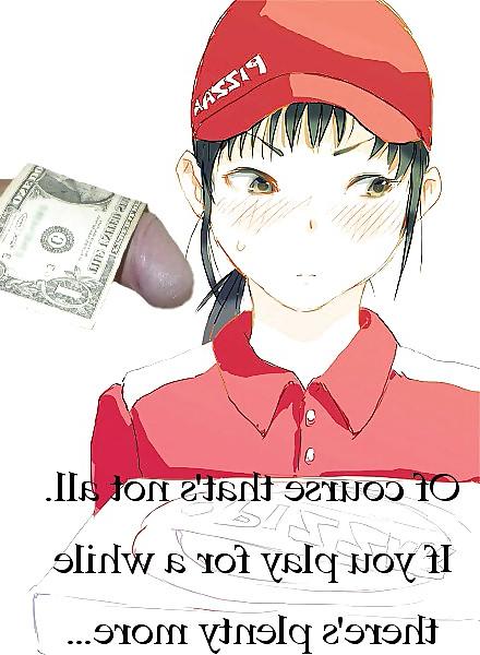 8P Anime Girls playing with a Real Cock (with captions) - No 60
