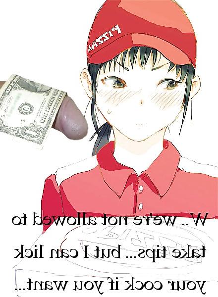 8P Anime Girls playing with a Real Cock (with captions) - No 60