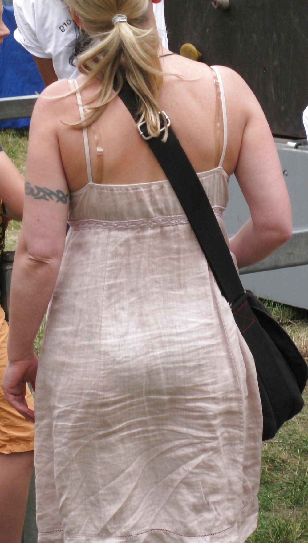 12P My own candid pics voyeur thong and panties public
