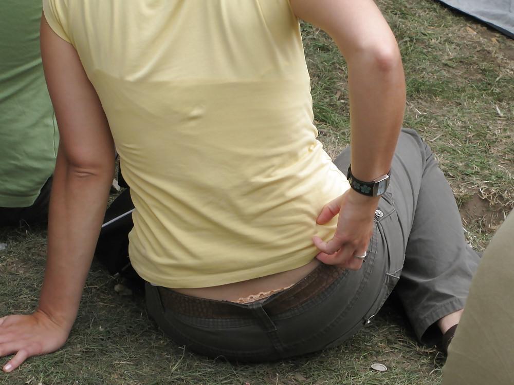 12P My own candid pics voyeur thong and panties public