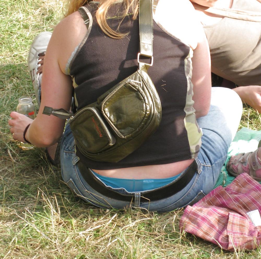 12P My own candid pics voyeur thong and panties public