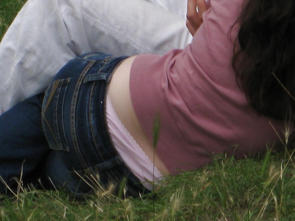 12P My own candid pics voyeur thong and panties public