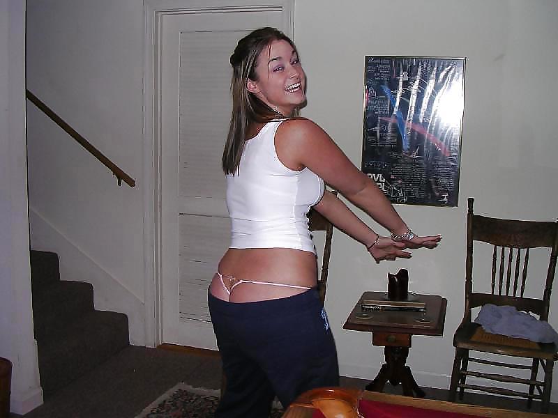 15P Sexy thong peek and ass.