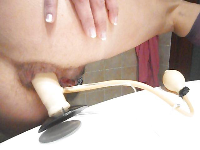 6P Dildo in ass bathroom