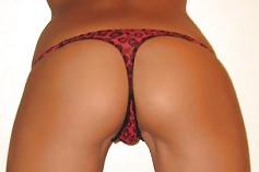 20P Asses in thong