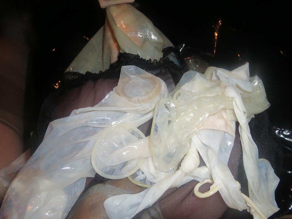25P Nylon, Satin & Condom Play 13