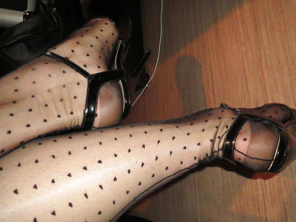 25P Nylon, Satin & Condom Play 13