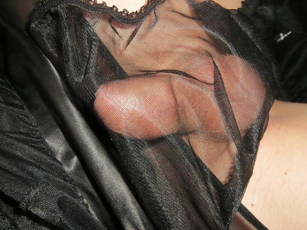 25P Nylon, Satin & Condom Play 13