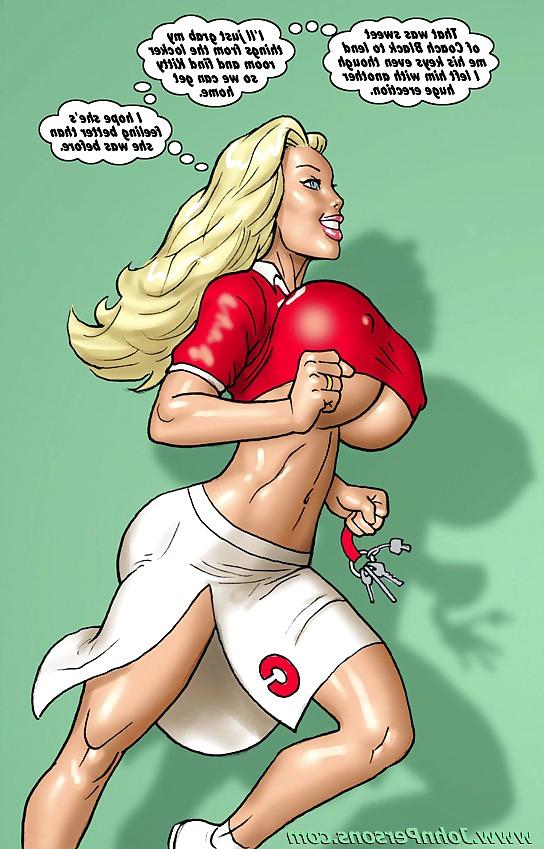 25P Two hot blondes bet on BBC full comic