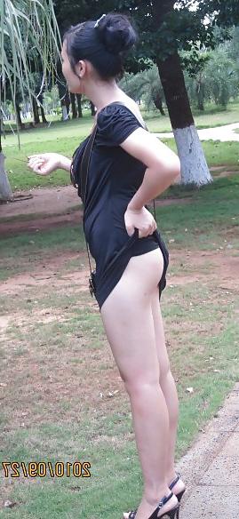 13P Chinese hot wife outdoor