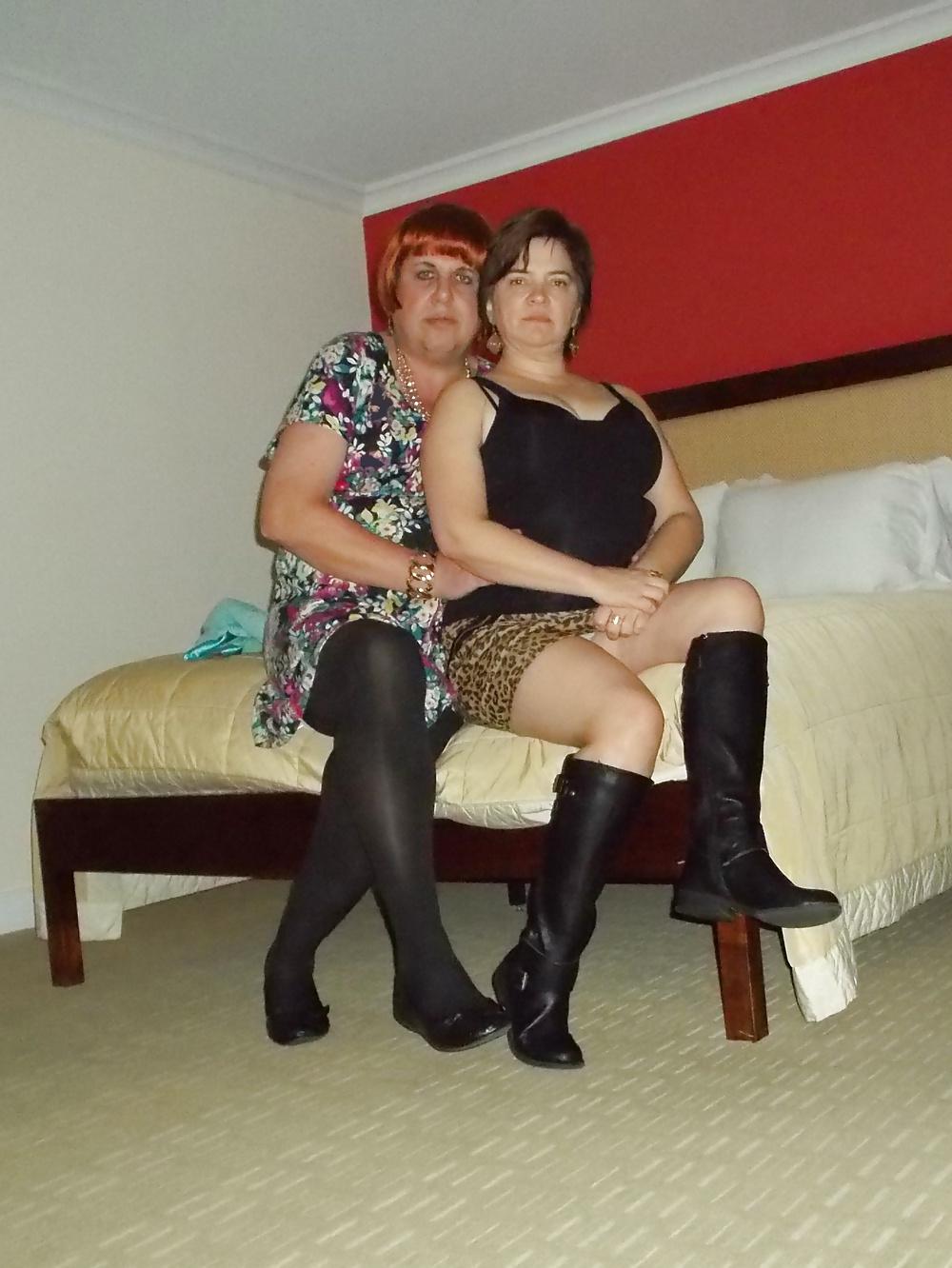 25P Slut wife and sissy hubby at play