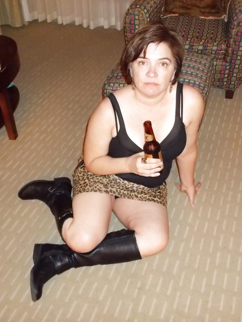 25P Slut wife and sissy hubby at play