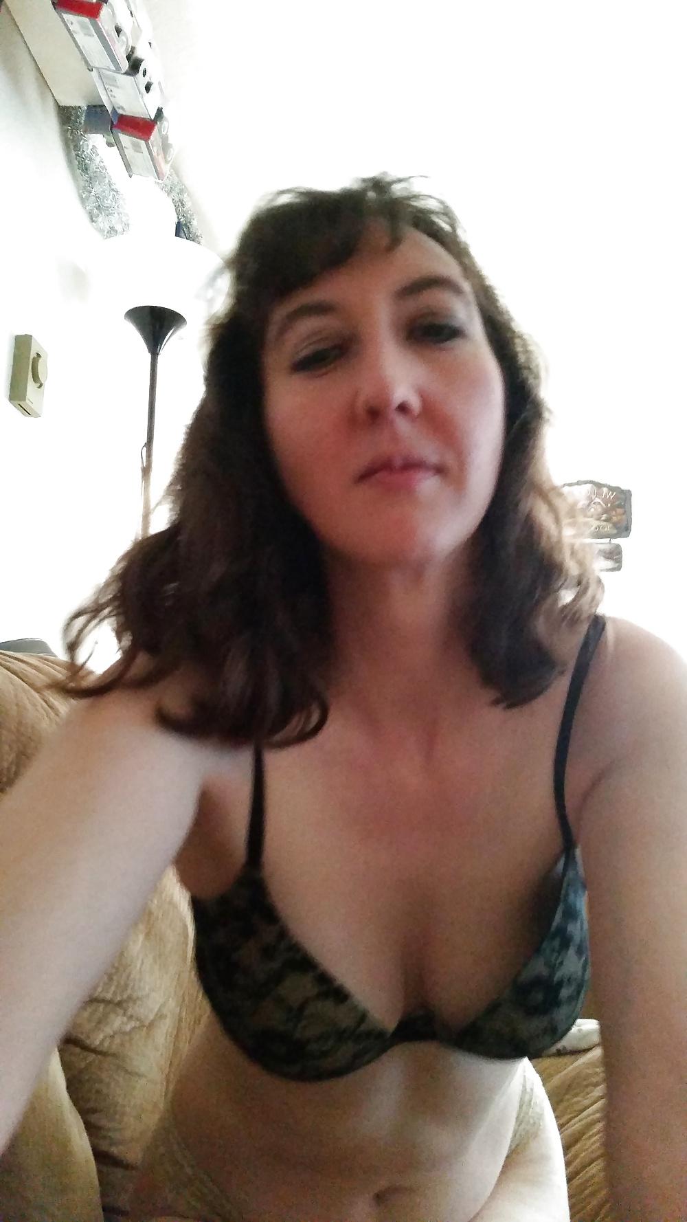 25P My wife in leopard print thong panties.