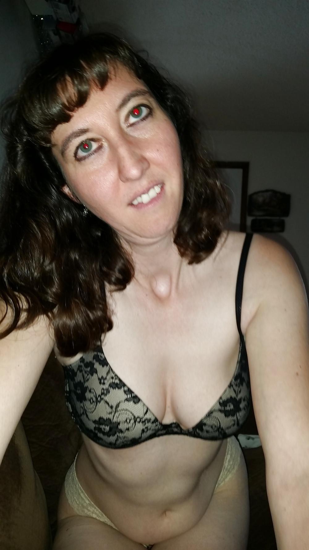25P My wife in leopard print thong panties.