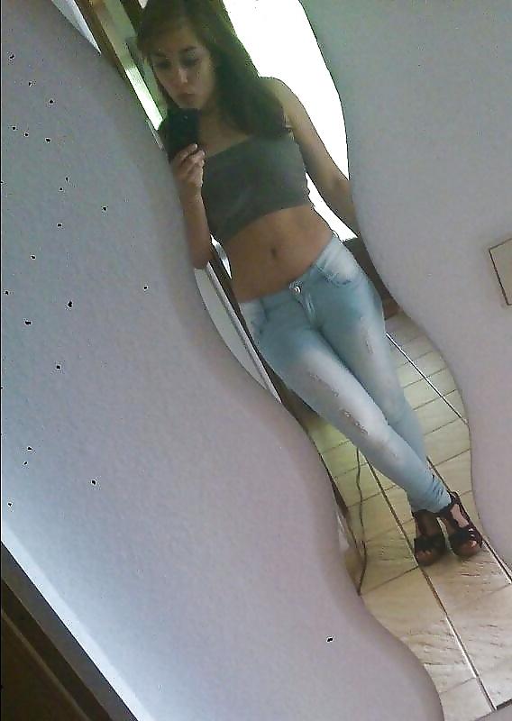 25P Hot little teens in skin tight jeans