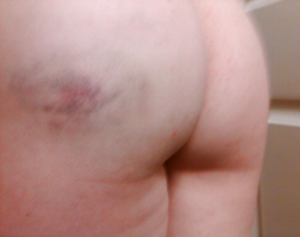 4P My ass after my birthday spanking