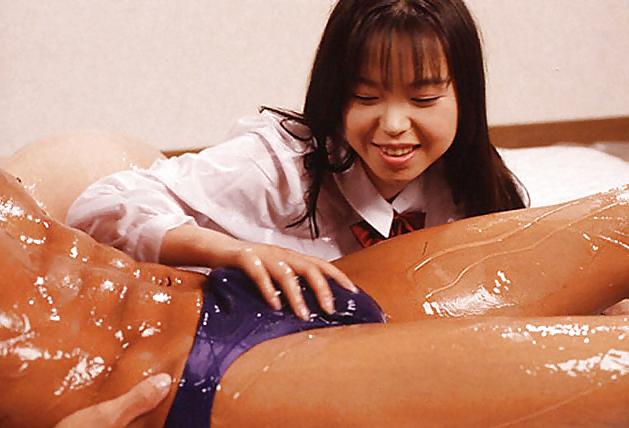 25P Japanese Cute Girl Slimy lotion Play