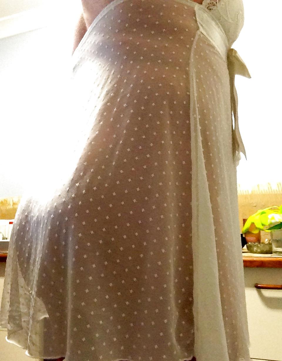 25P Curvy pregnant teen slut in see through dress