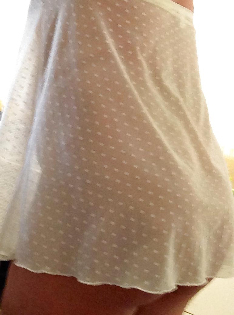 25P Curvy pregnant teen slut in see through dress