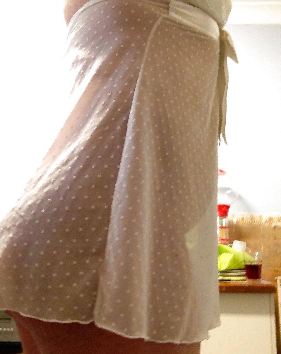 25P Curvy pregnant teen slut in see through dress