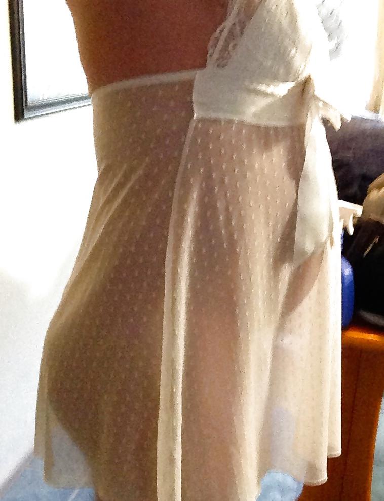 25P Curvy pregnant teen slut in see through dress