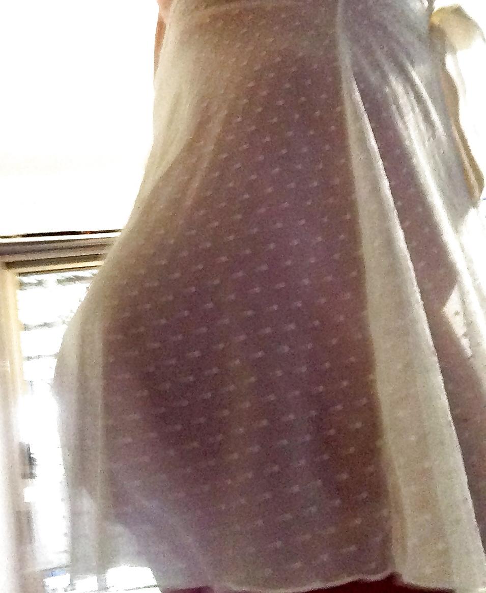 25P Curvy pregnant teen slut in see through dress