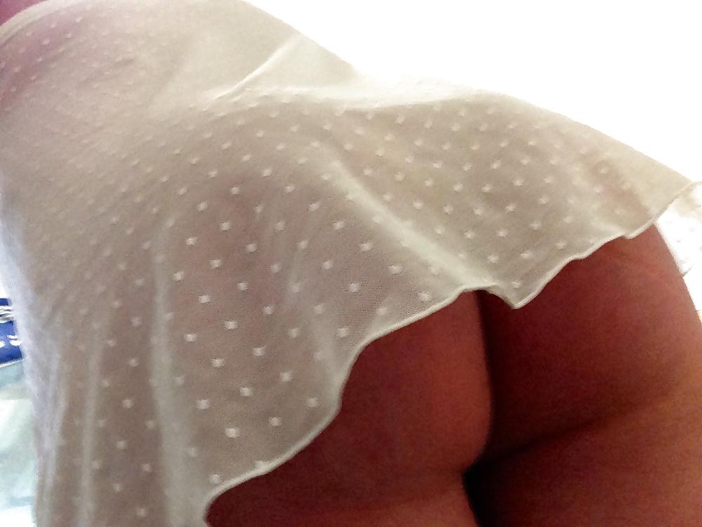 25P Curvy pregnant teen slut in see through dress