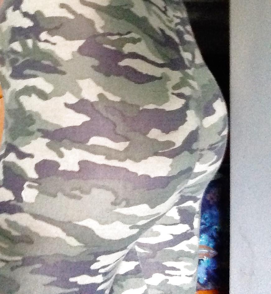25P Hottest army camo teen ass in tights curvy