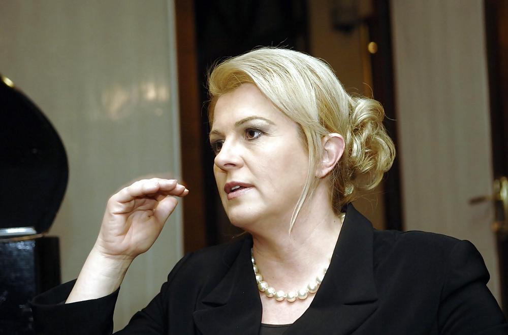 25P Love jerking off to conservative Kolinda Grabar-Kitarovic