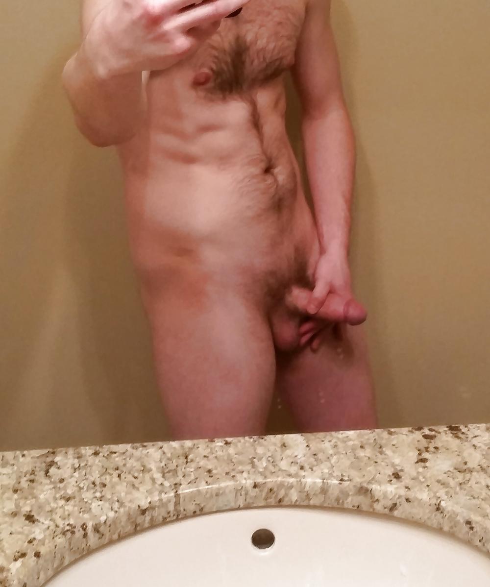 10P Sexy young man body and cock on vacation in bathroom