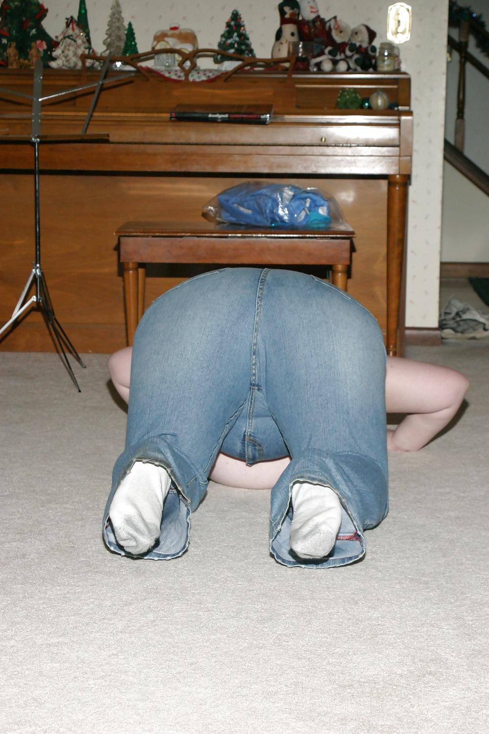 25P Kaylee on jeans- stripping.
