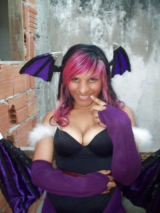 21P Cosplay Morrigan Anime