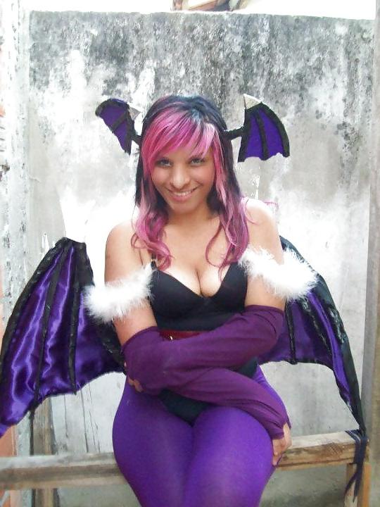 21P Cosplay Morrigan Anime