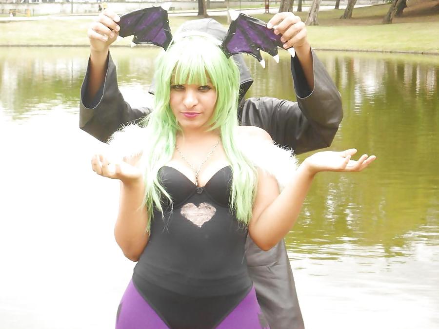 21P Cosplay Morrigan Anime