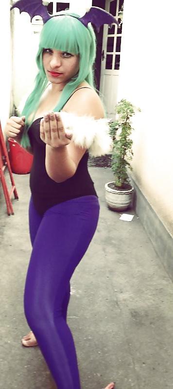 21P Cosplay Morrigan Anime