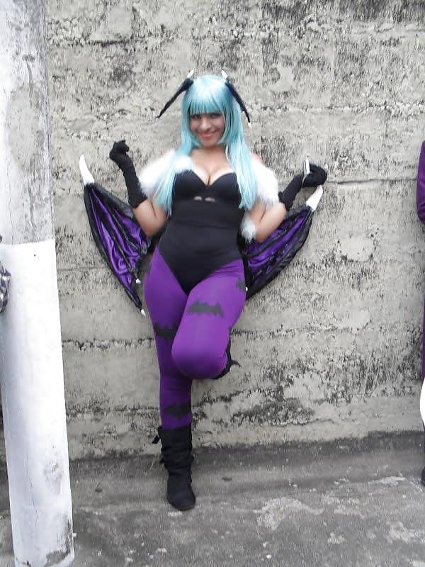 21P Cosplay Morrigan Anime