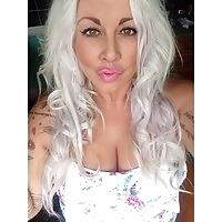 8P Emma blonde bimbo slut, uk chav inked barbie