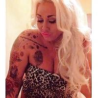 8P Emma blonde bimbo slut, uk chav inked barbie