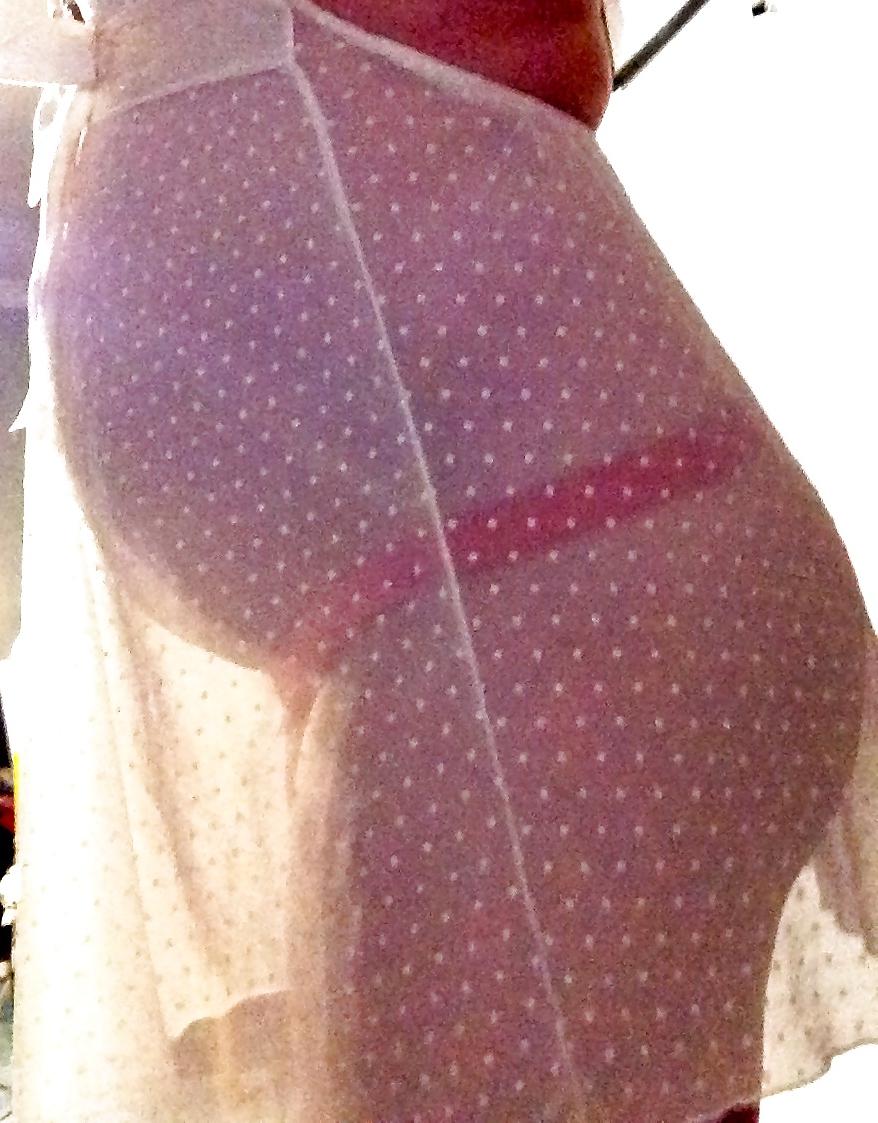 19P Curvy fat pregnant teen babe in see through lingerie