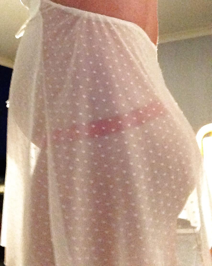 19P Curvy fat pregnant teen babe in see through lingerie