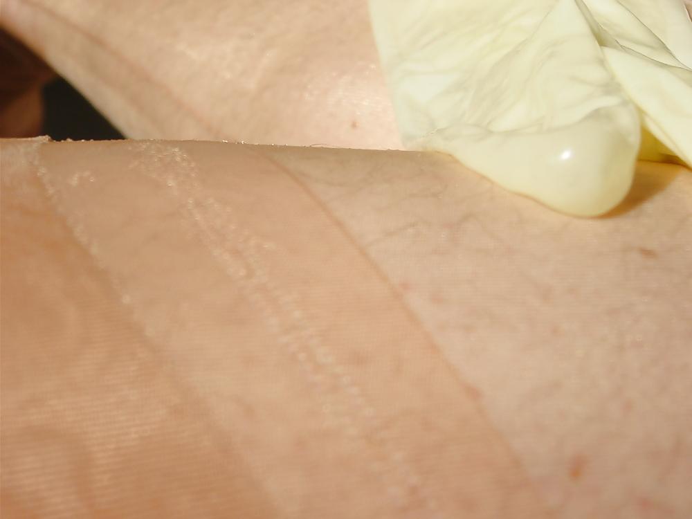25P Nylon and condom play